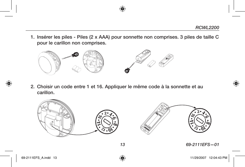 Honeywell RCWL2200A User Manual | Page 15 / 36