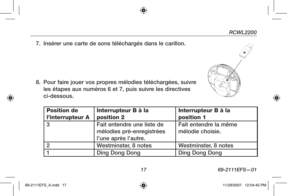 Honeywell RCWL2200A User Manual | Page 19 / 36