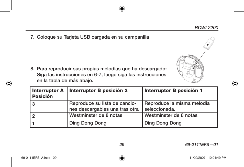 Honeywell RCWL2200A User Manual | Page 31 / 36