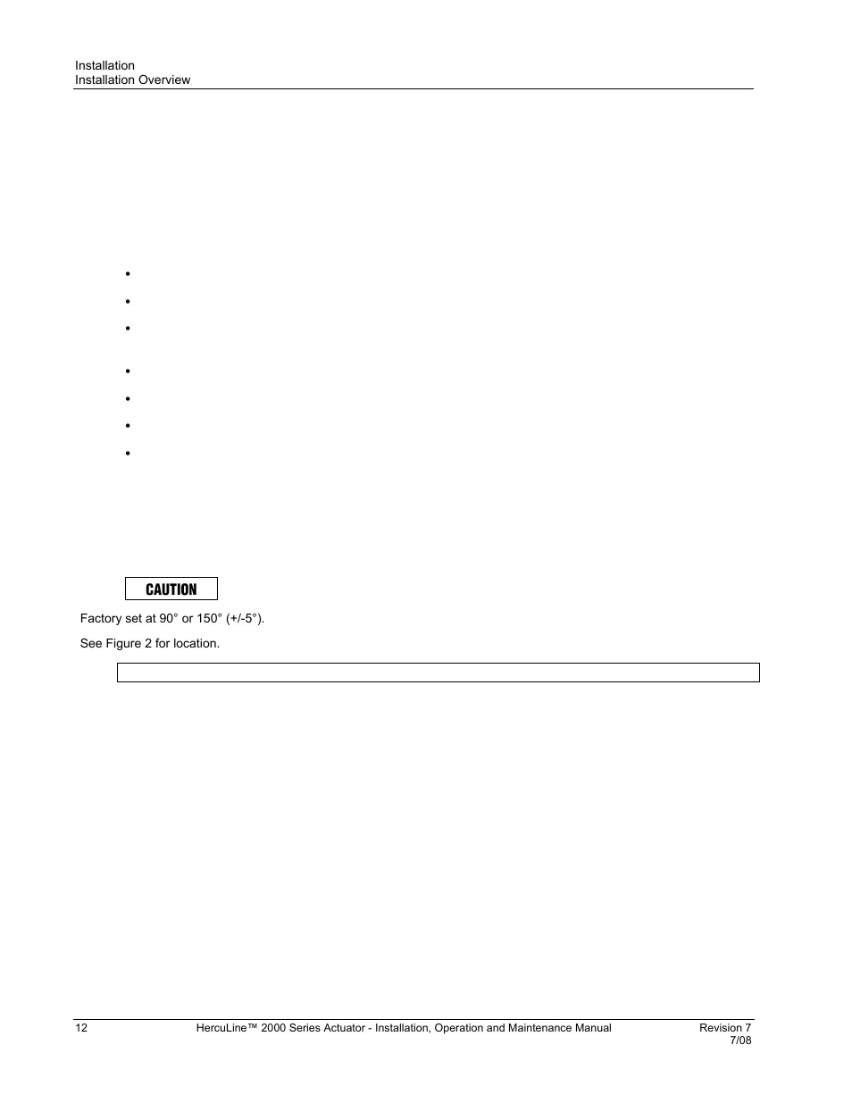 Installation, Installation overview, Mechanical stops | Honeywell HERCULINE 2000 User Manual | Page 20 / 128