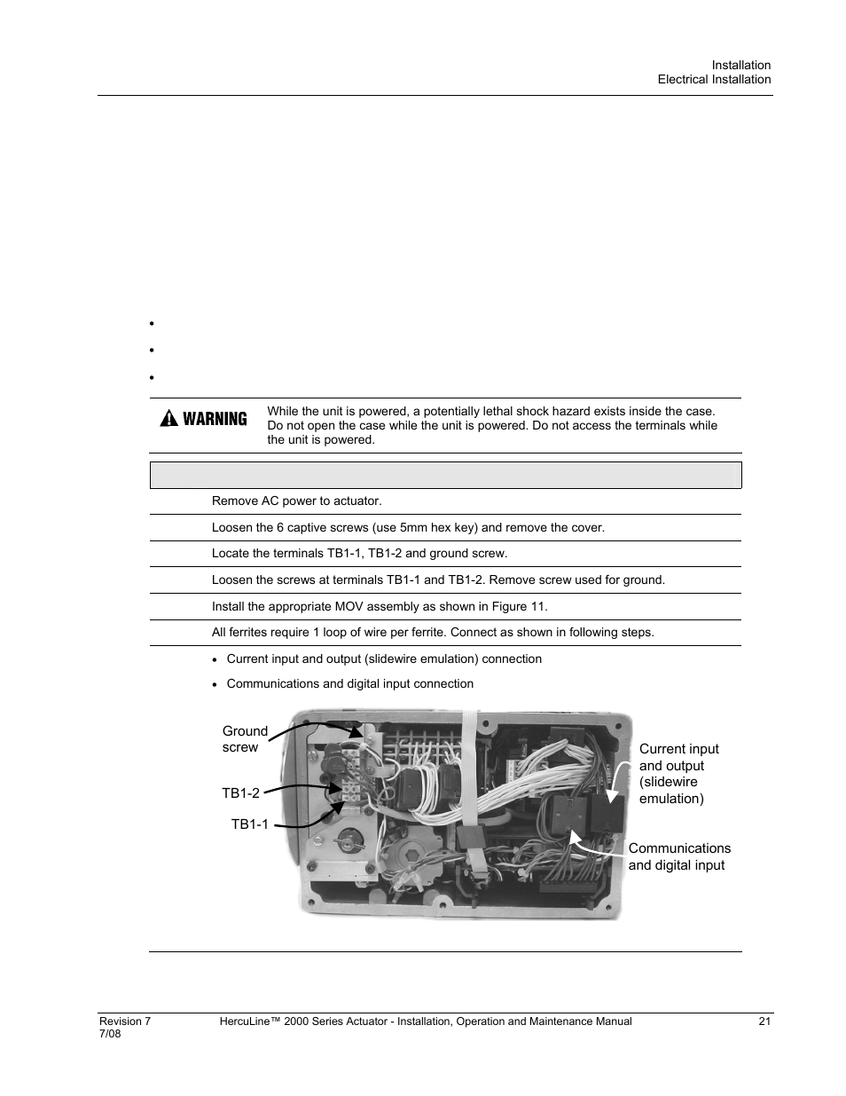 Honeywell HERCULINE 2000 User Manual | Page 29 / 128