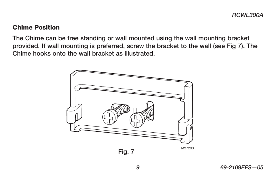 Honeywell RCWL300A User Manual | Page 11 / 48