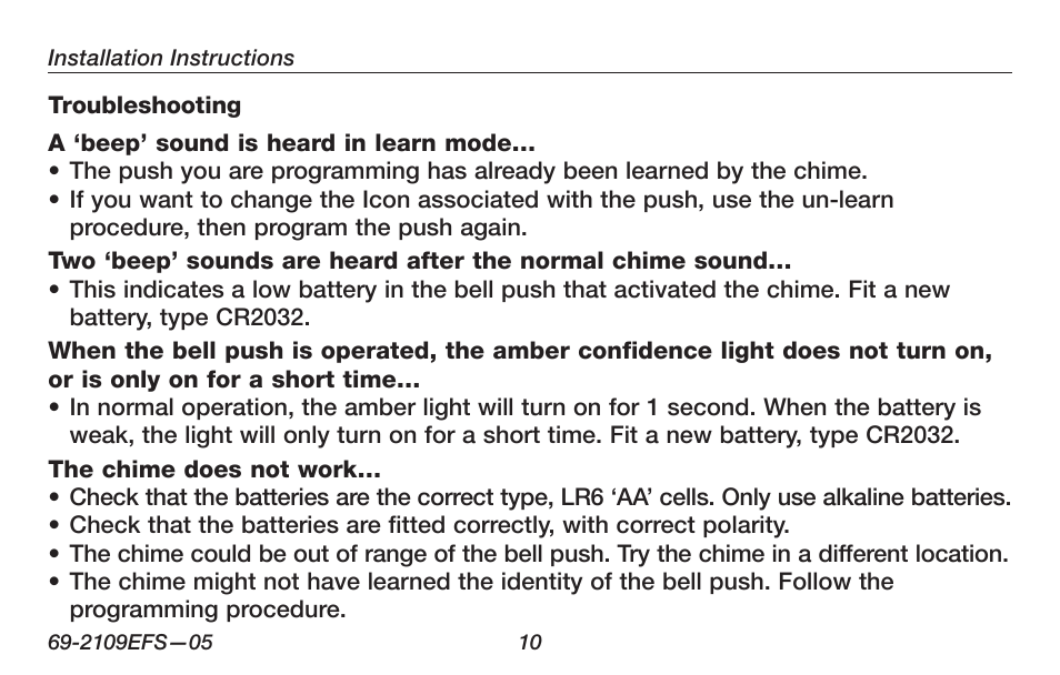 Honeywell RCWL300A User Manual | Page 12 / 48
