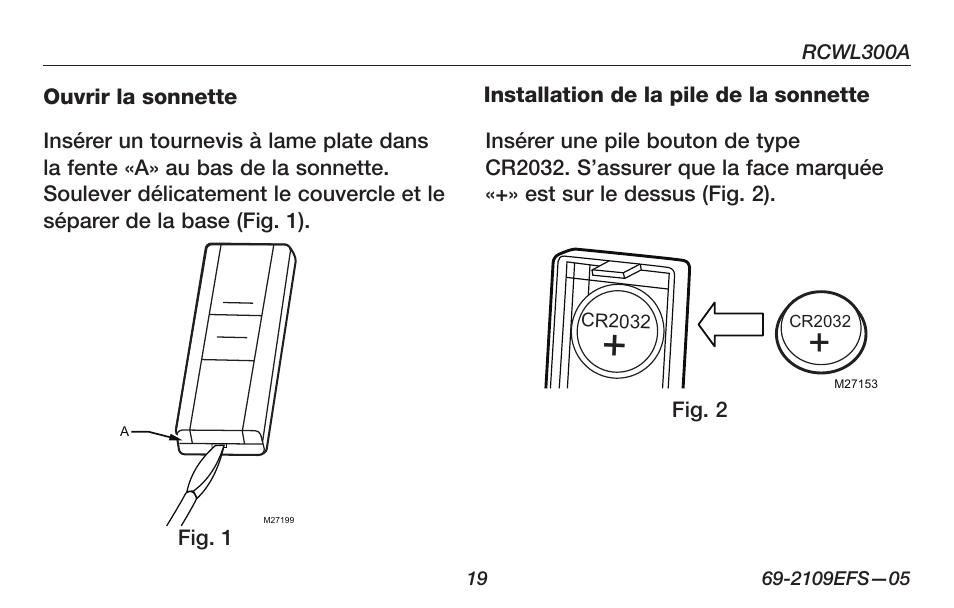 Honeywell RCWL300A User Manual | Page 21 / 48
