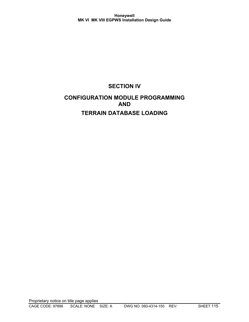Section iv | Honeywell MK VI User Manual | Page 115 / 326