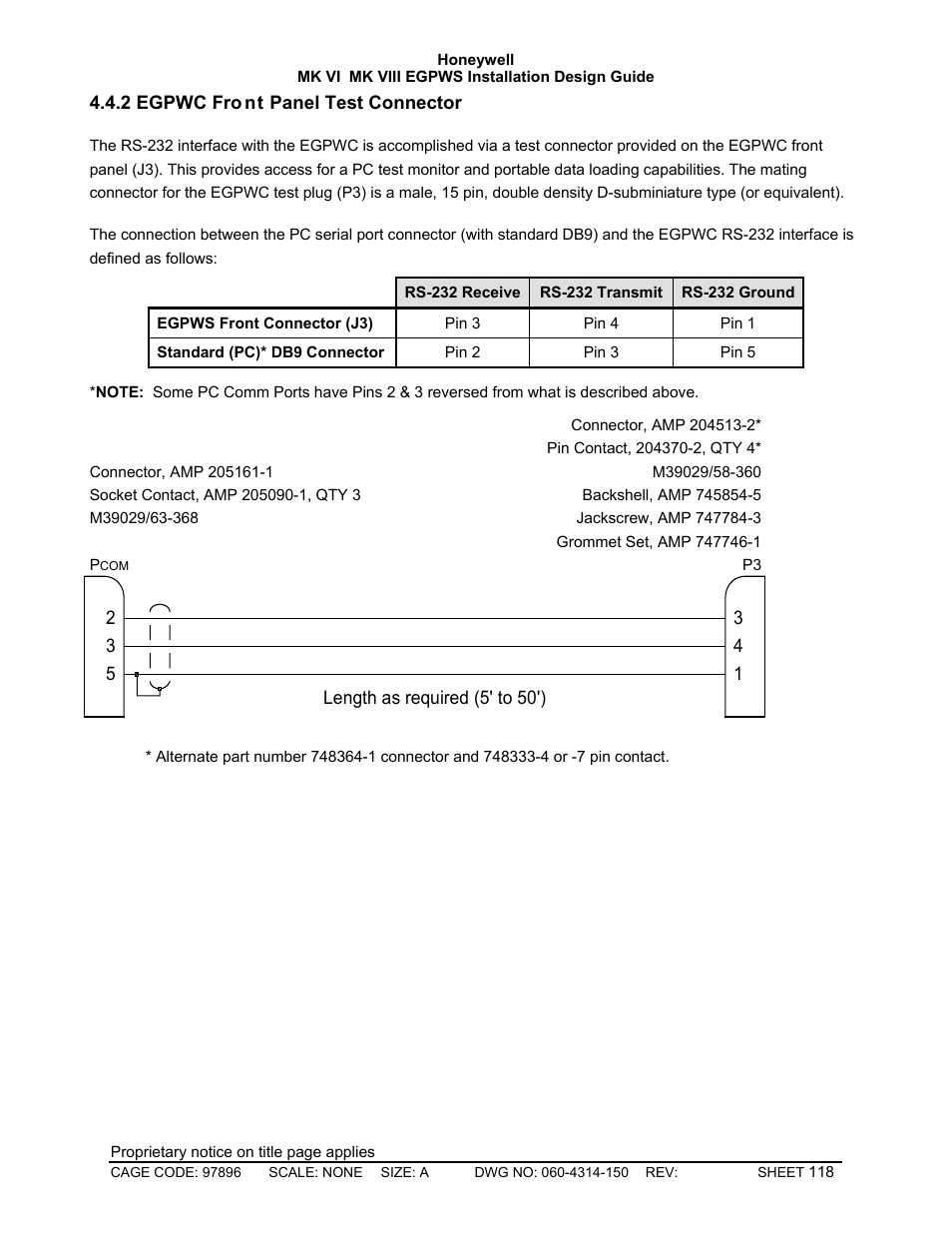 Egpwc front panel test connector | Honeywell MK VI User Manual | Page 118 / 326