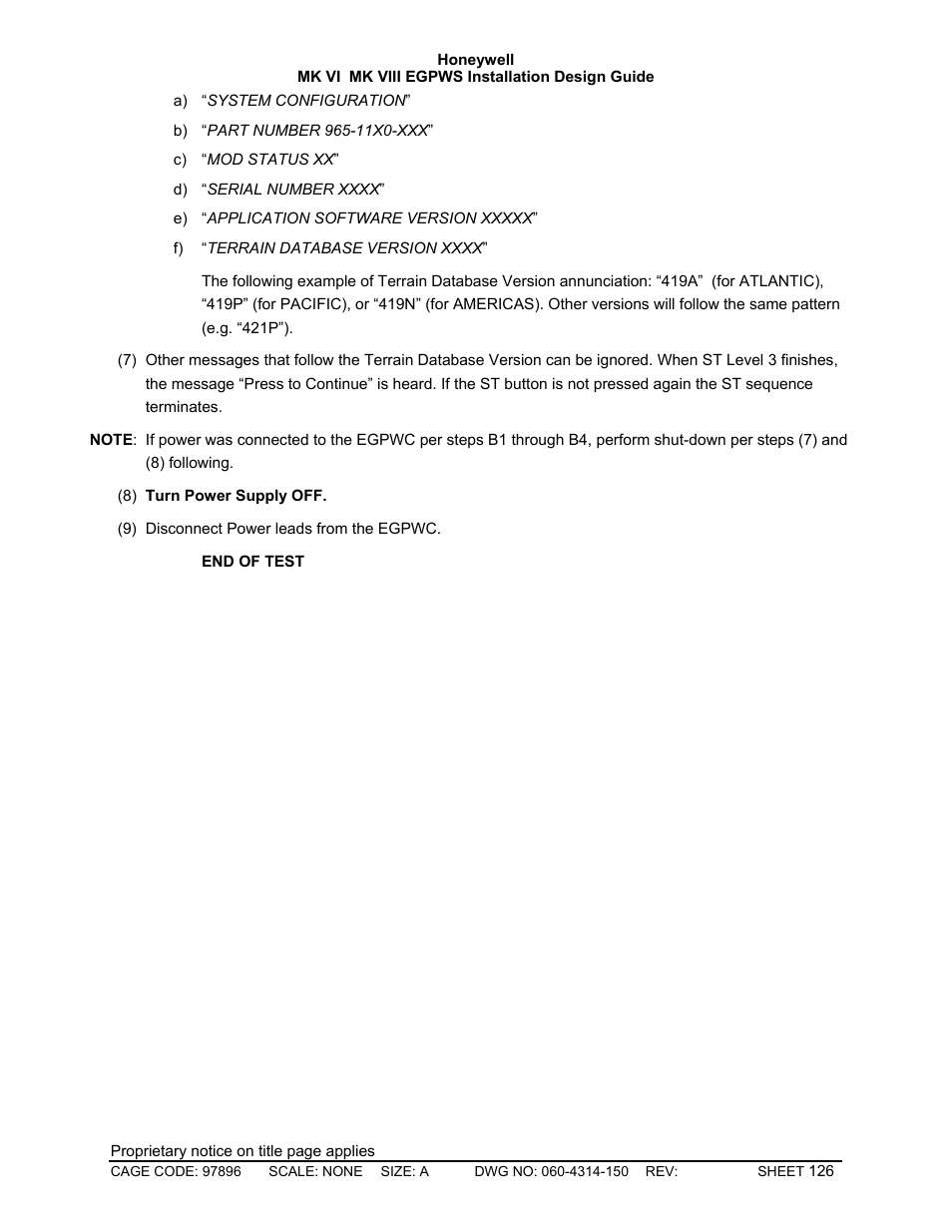 Honeywell MK VI User Manual | Page 126 / 326