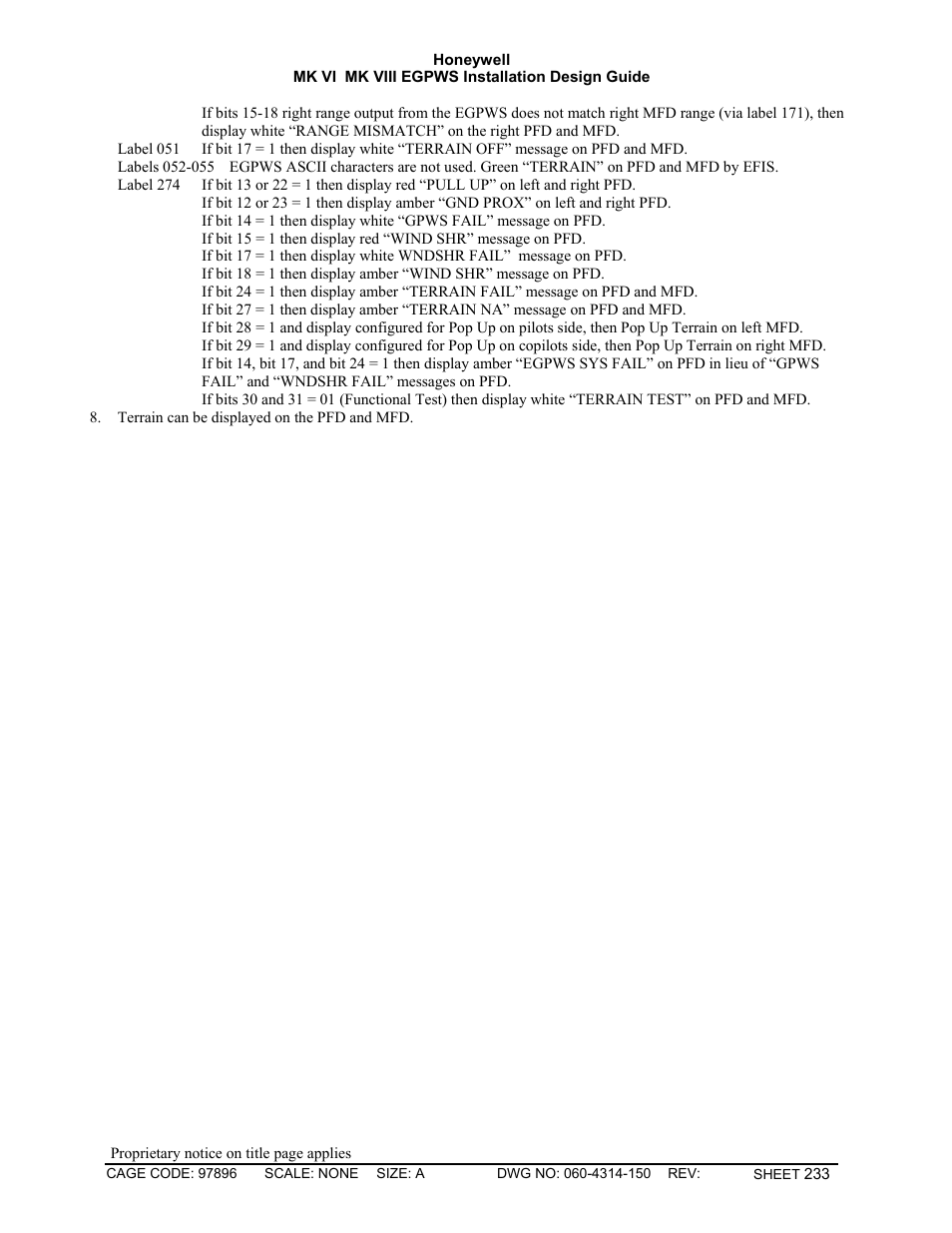 Honeywell MK VI User Manual | Page 233 / 326