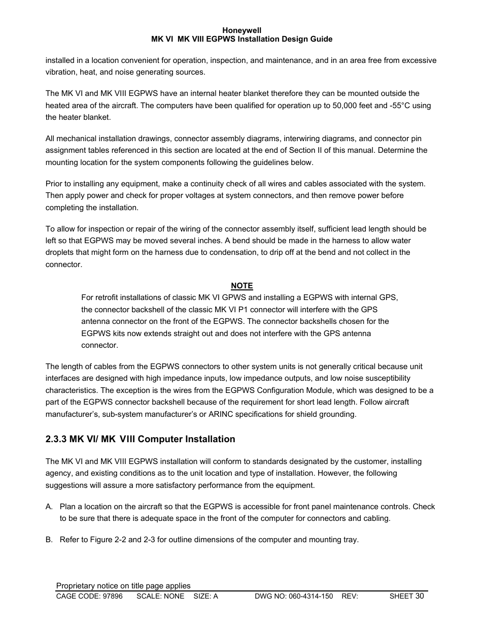 Mk vi/ mk viii computer installation | Honeywell MK VI User Manual | Page 30 / 326