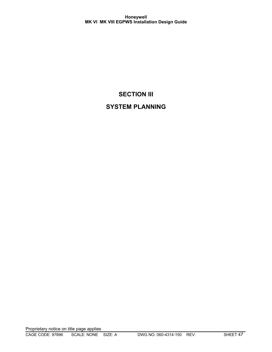 Section iii | Honeywell MK VI User Manual | Page 47 / 326