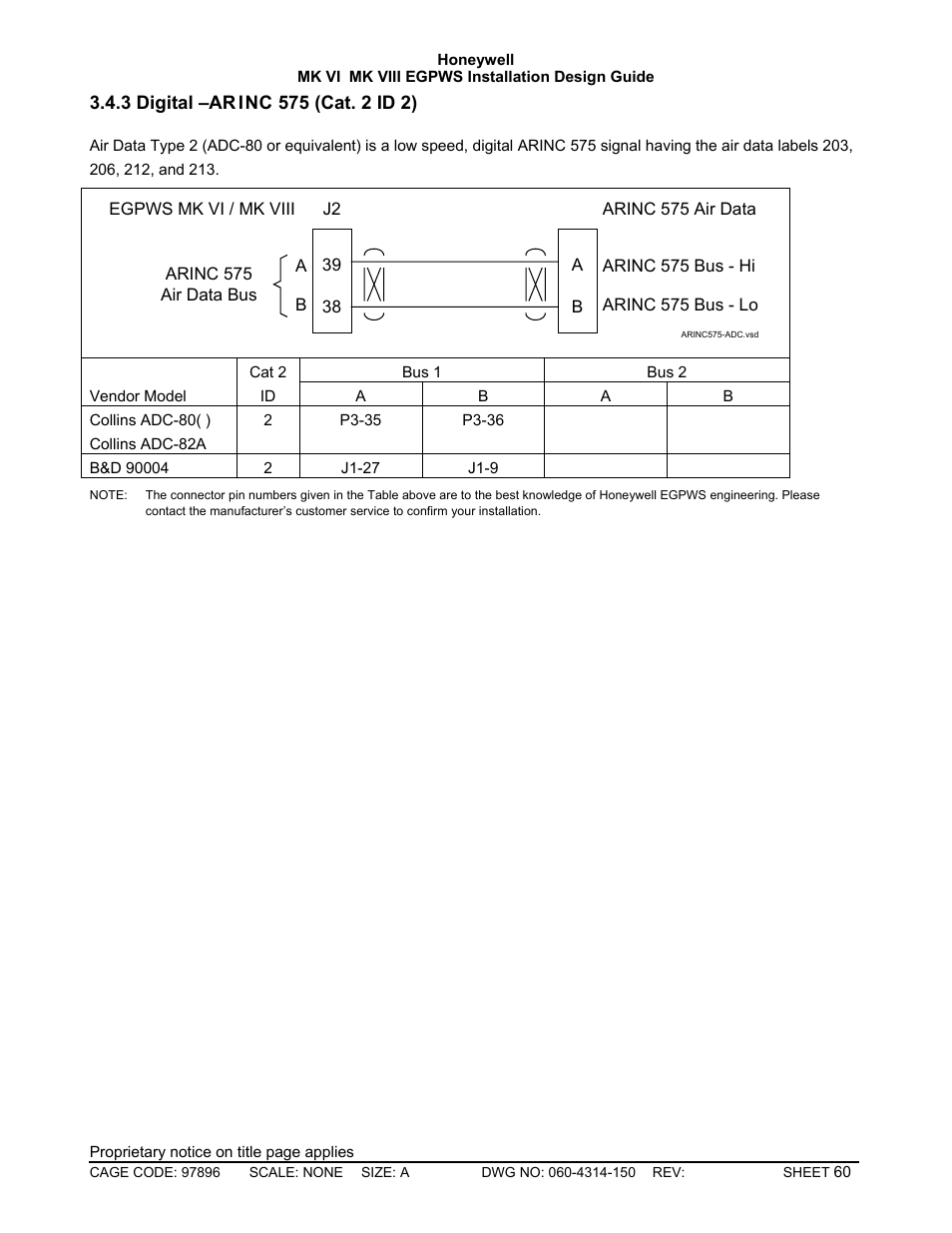 Digital –arinc 575 \(cat. 2 id 2\) | Honeywell MK VI User Manual | Page 60 / 326