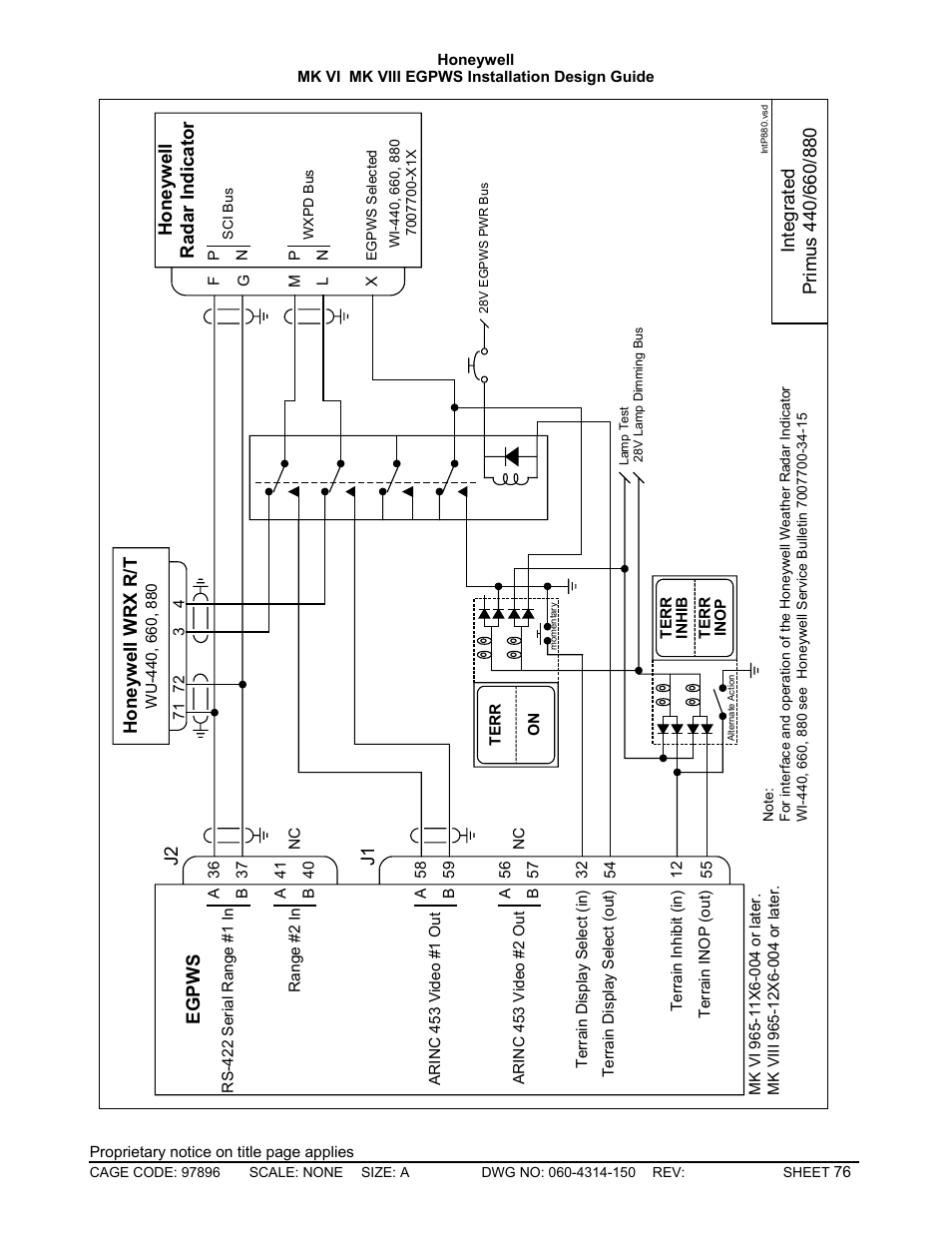 Eg pw s honey w ell radar indicator, Hone ywell wrx r/t | Honeywell MK VI User Manual | Page 76 / 326