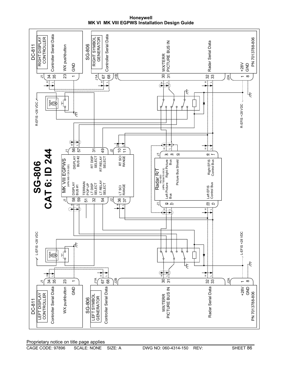 Dc-8 1 1, Dc -8 1 1, Sg- 806 | Sg- 8 06, Radar r /t mk vi ii eg p w s | Honeywell MK VI User Manual | Page 86 / 326