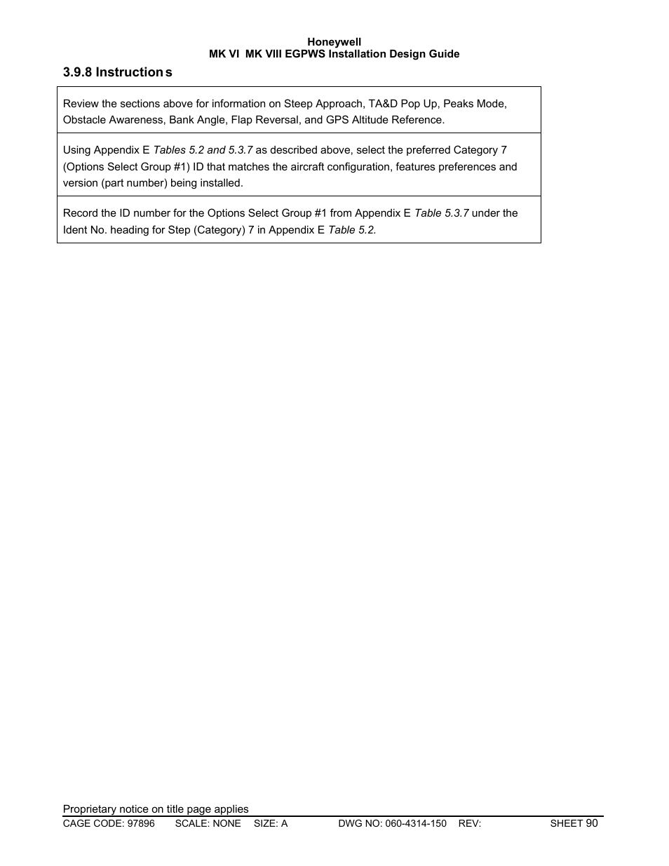Instructions | Honeywell MK VI User Manual | Page 90 / 326