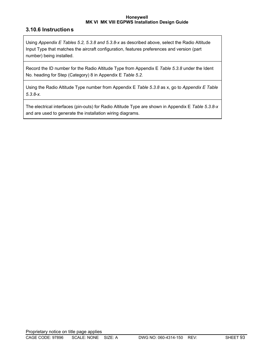 Instructions | Honeywell MK VI User Manual | Page 93 / 326