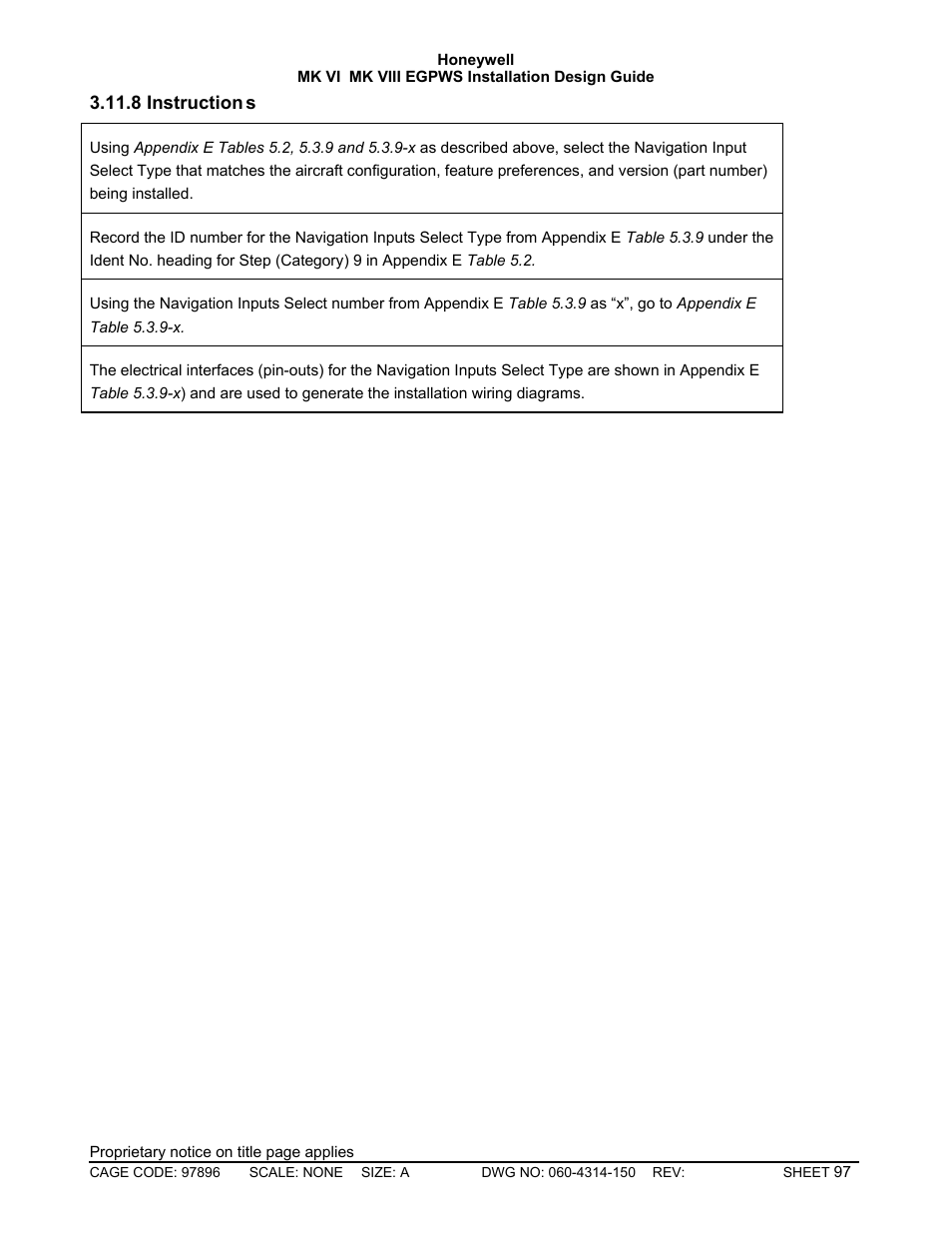 Instructions | Honeywell MK VI User Manual | Page 97 / 326