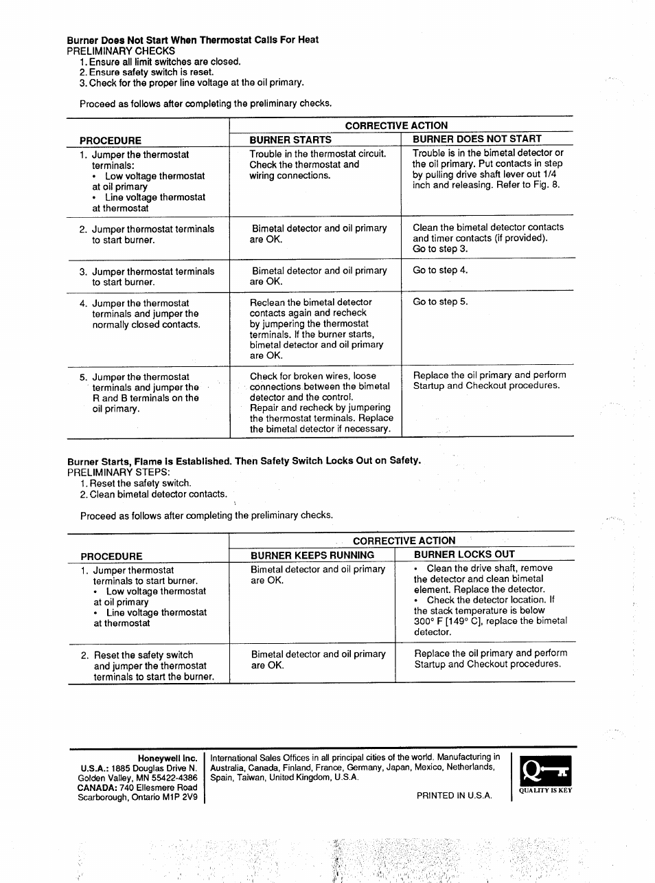 Honeywell RA117A User Manual | Page 10 / 10