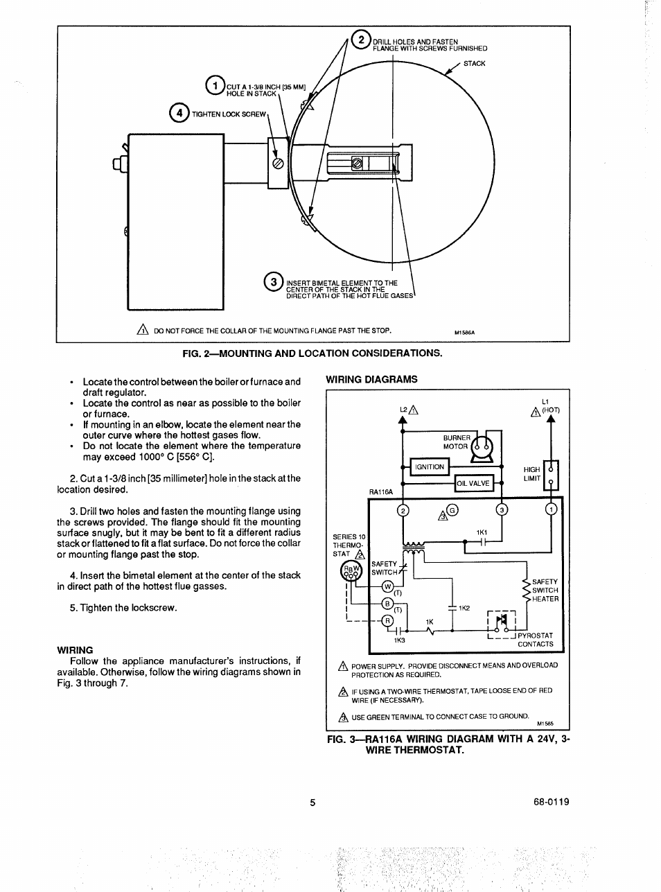 Honeywell RA117A User Manual | Page 5 / 10