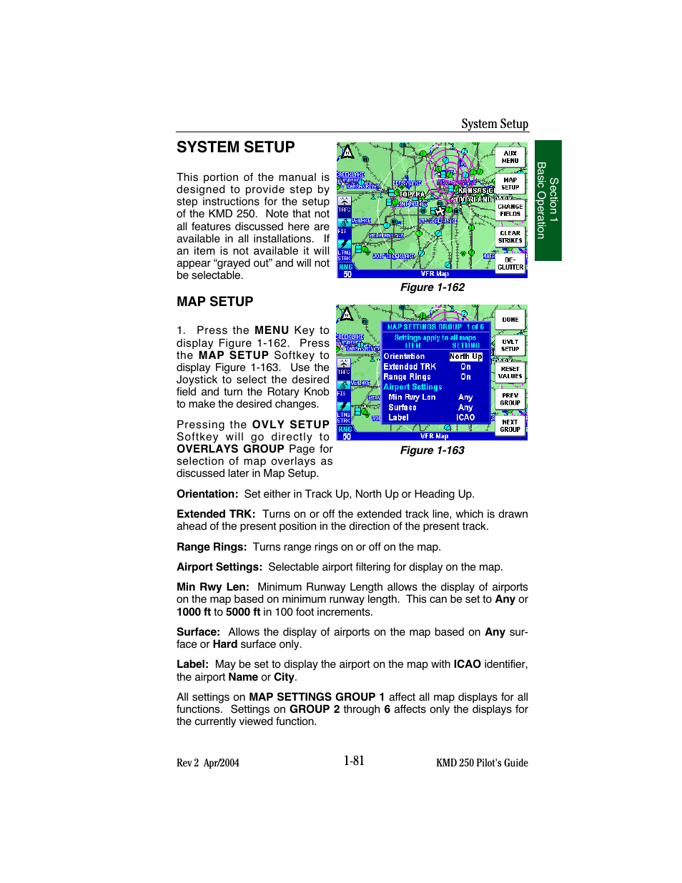 System setup | BendixKing KMD 250 User Manual | Page 100 / 274