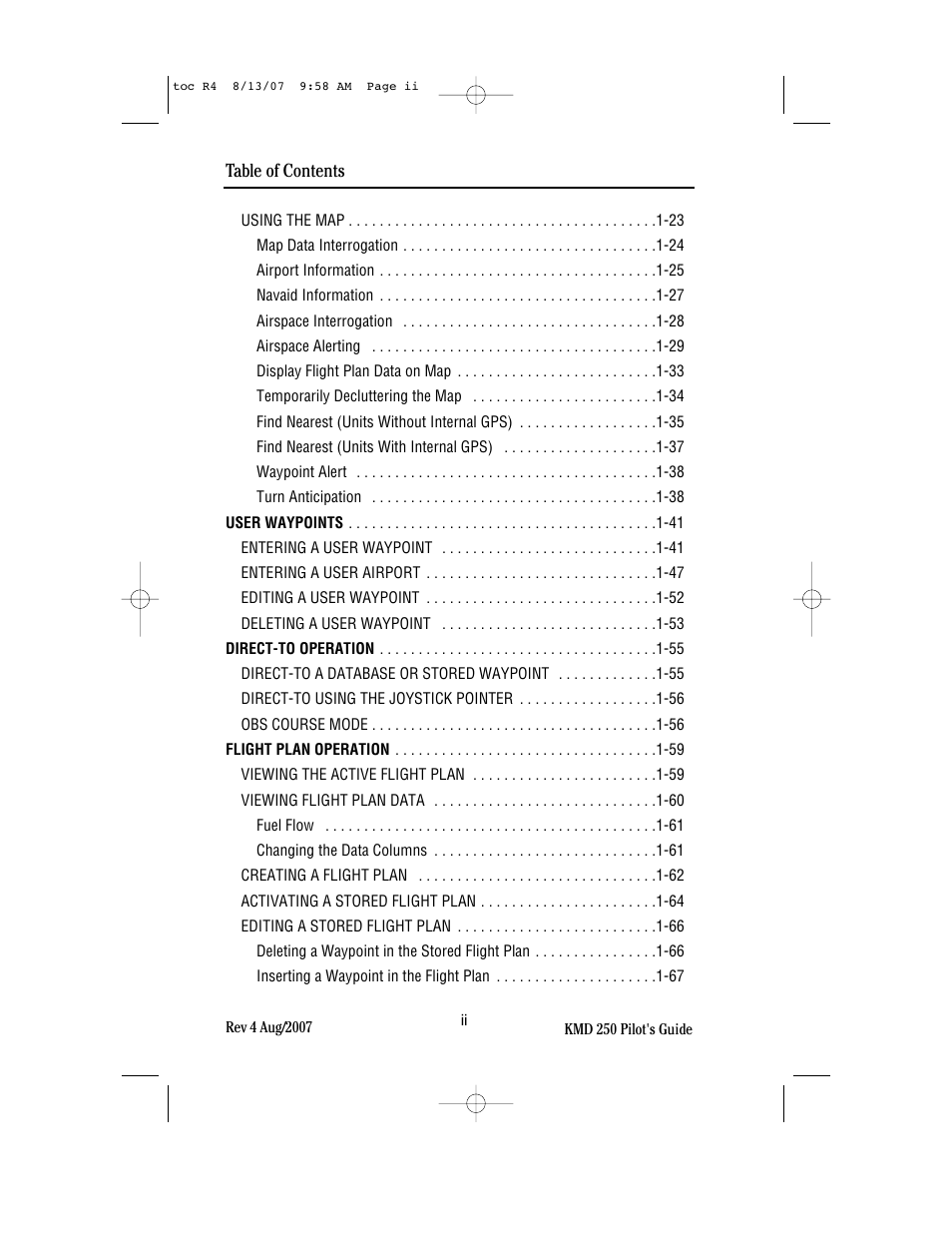 BendixKing KMD 250 User Manual | Page 11 / 274