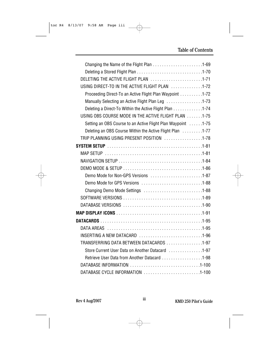 BendixKing KMD 250 User Manual | Page 12 / 274