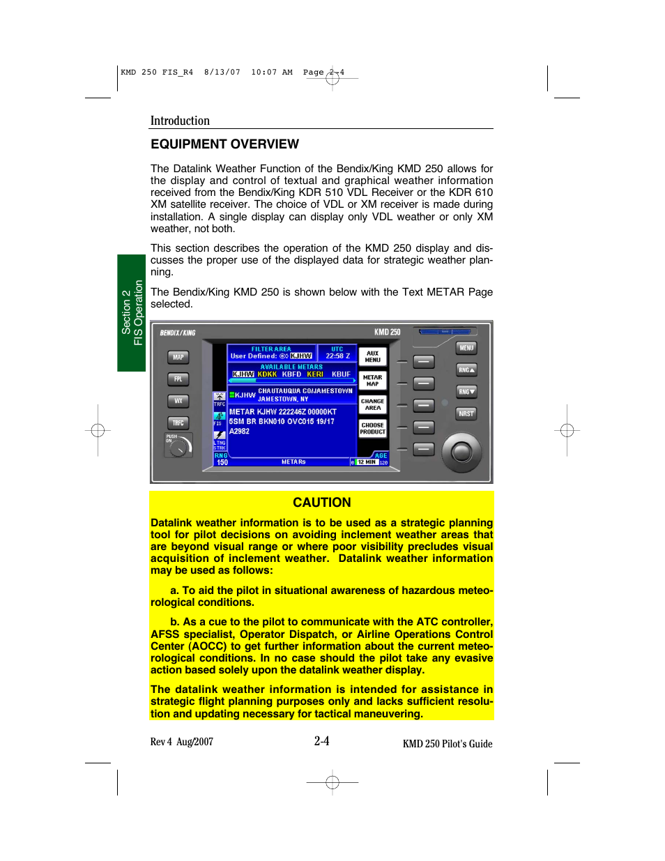 BendixKing KMD 250 User Manual | Page 123 / 274