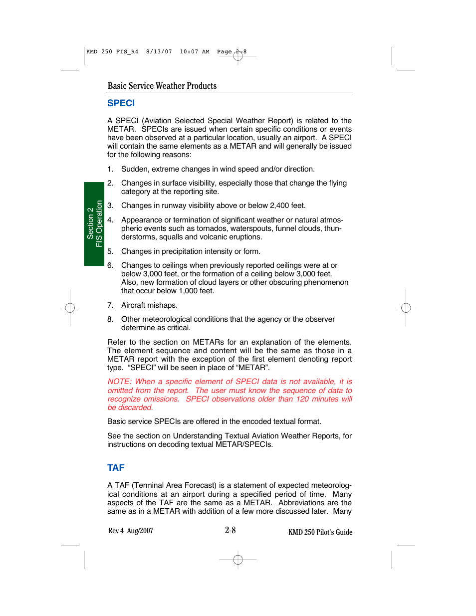 BendixKing KMD 250 User Manual | Page 127 / 274