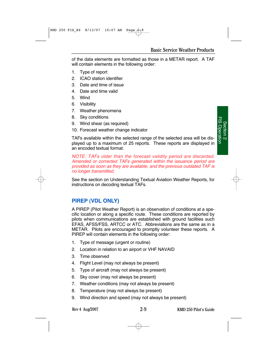 BendixKing KMD 250 User Manual | Page 128 / 274