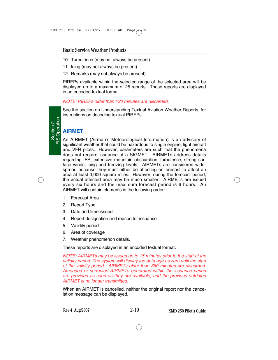 BendixKing KMD 250 User Manual | Page 129 / 274