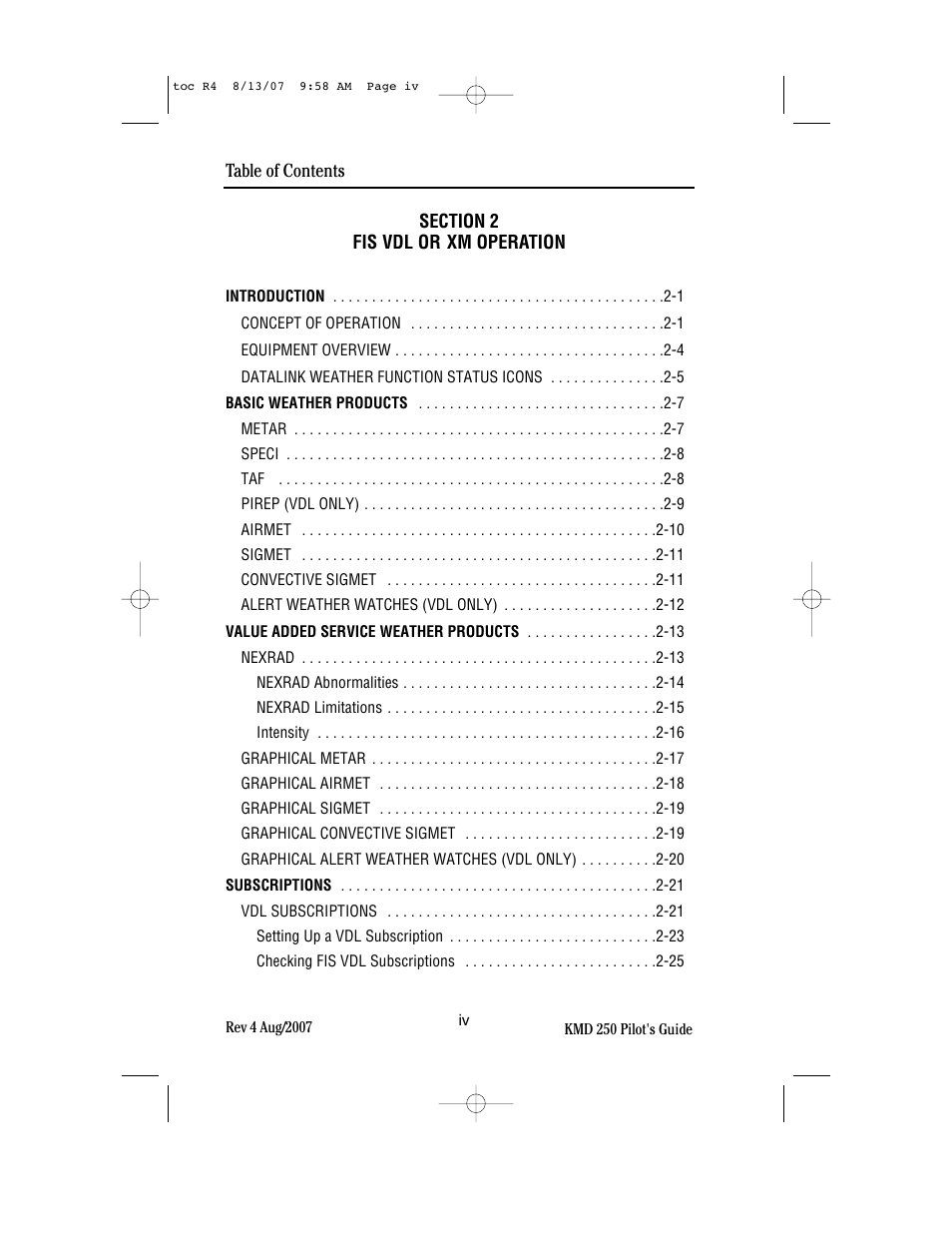 BendixKing KMD 250 User Manual | Page 13 / 274