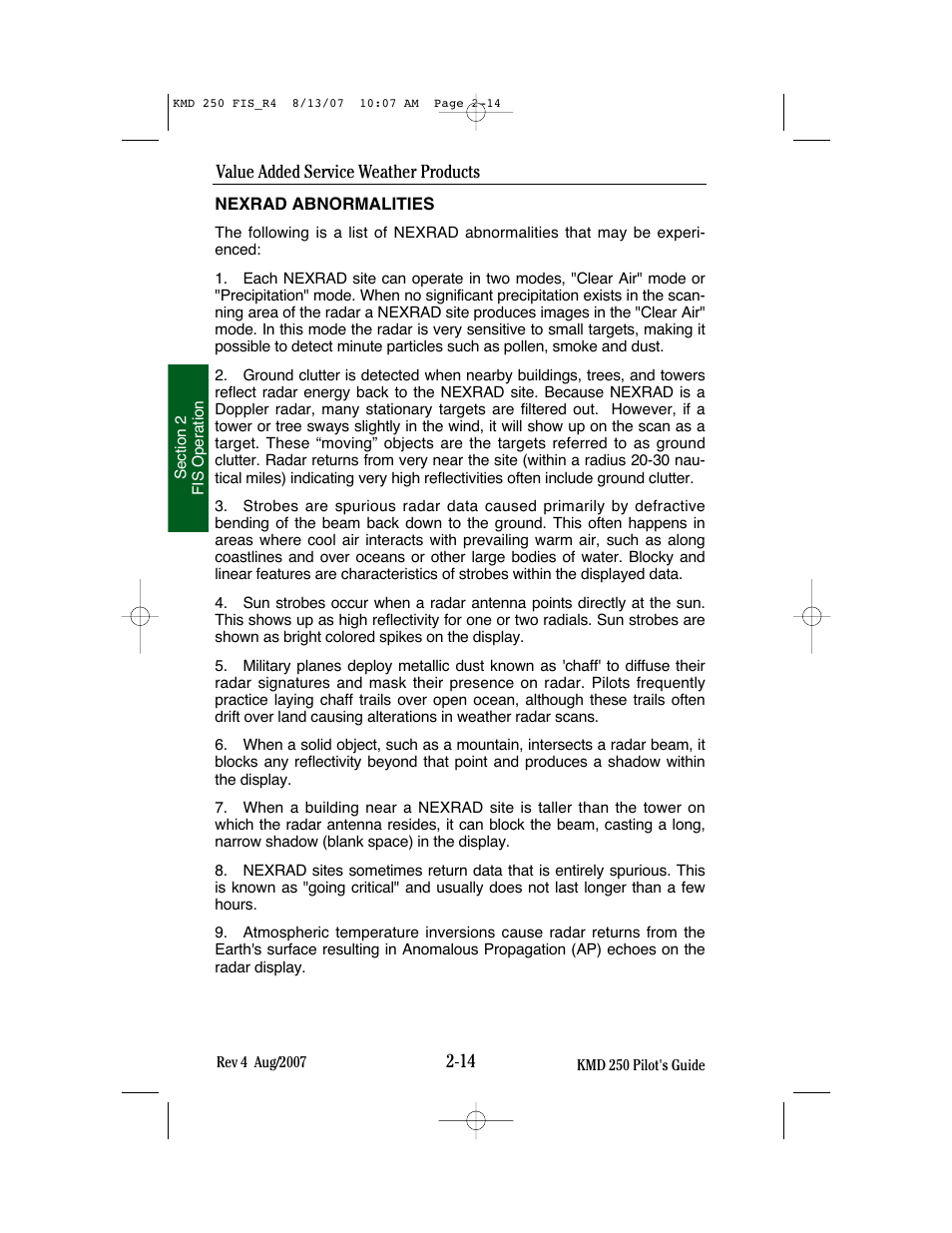BendixKing KMD 250 User Manual | Page 133 / 274