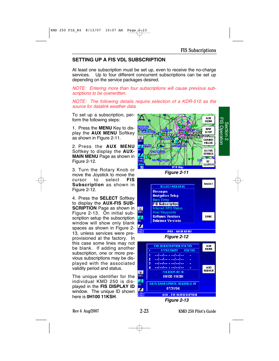 BendixKing KMD 250 User Manual | Page 142 / 274