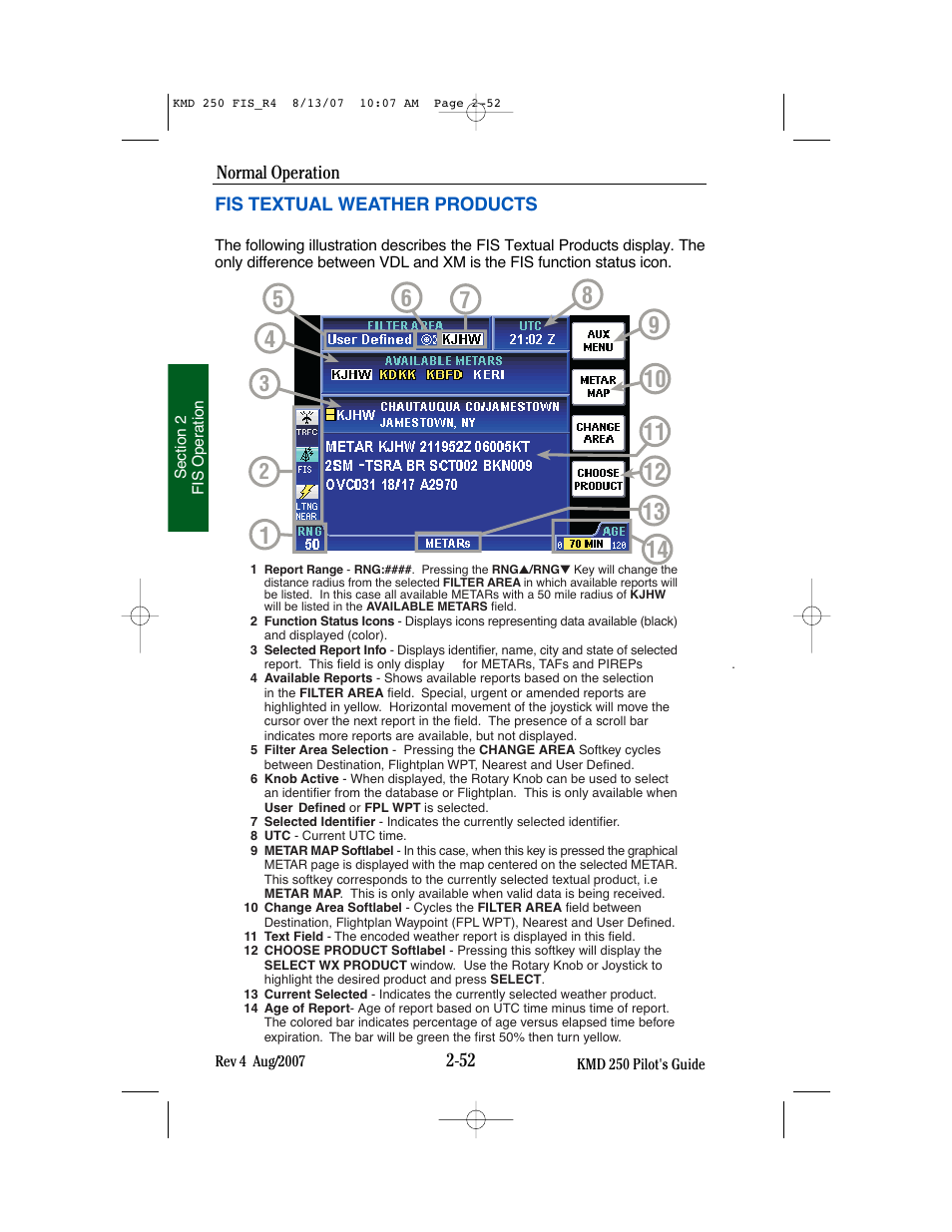 BendixKing KMD 250 User Manual | Page 171 / 274