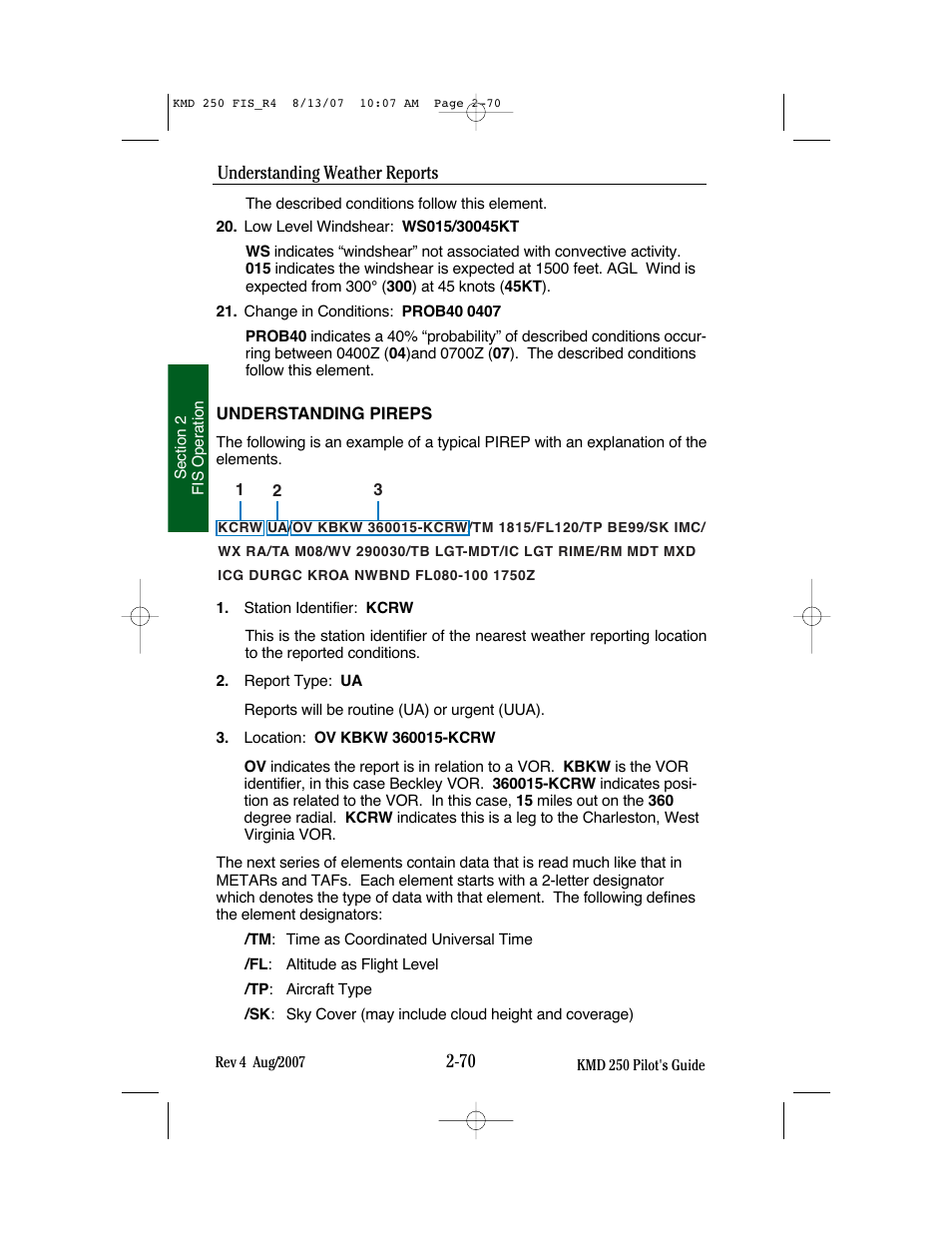BendixKing KMD 250 User Manual | Page 189 / 274