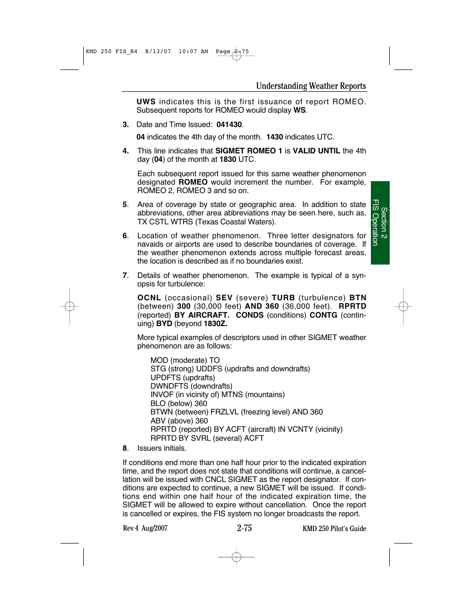 BendixKing KMD 250 User Manual | Page 194 / 274