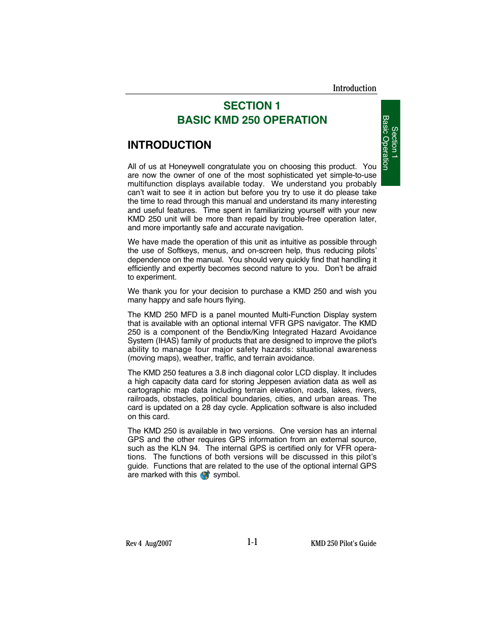 BendixKing KMD 250 User Manual | Page 20 / 274