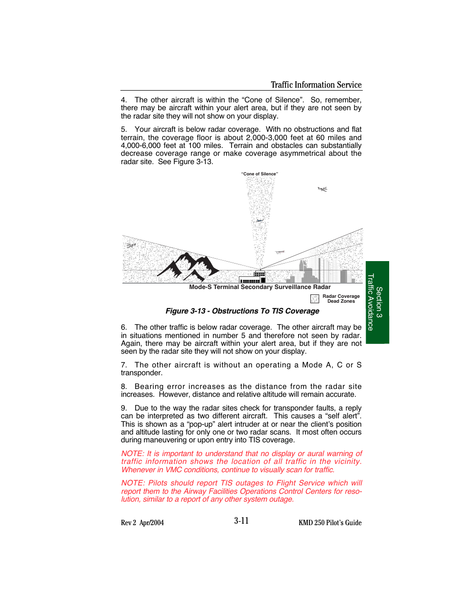 Traffic information service | BendixKing KMD 250 User Manual | Page 210 / 274