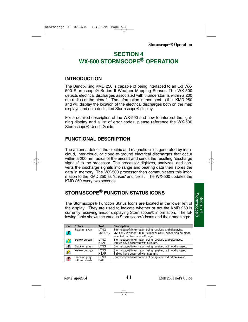 BendixKing KMD 250 User Manual | Page 218 / 274