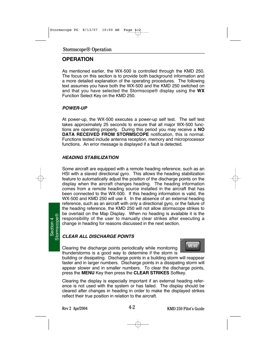 BendixKing KMD 250 User Manual | Page 219 / 274
