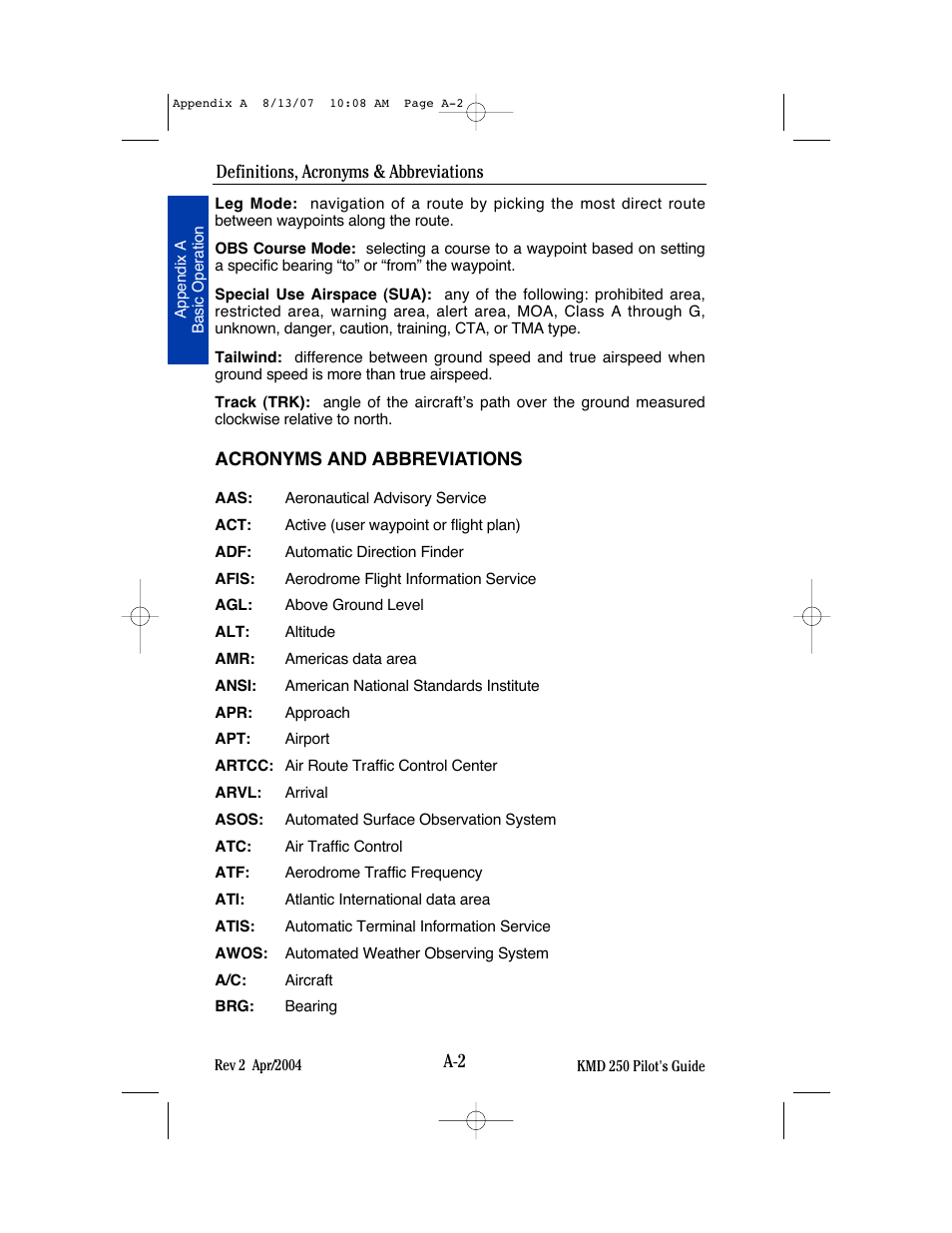 BendixKing KMD 250 User Manual | Page 229 / 274