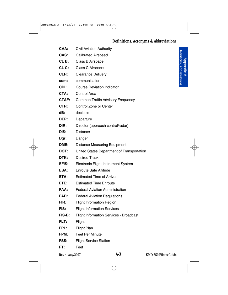 BendixKing KMD 250 User Manual | Page 230 / 274