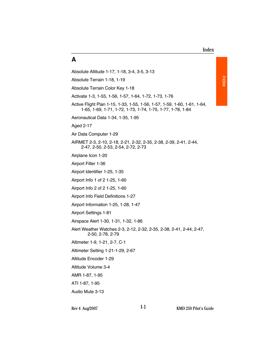 BendixKing KMD 250 User Manual | Page 260 / 274