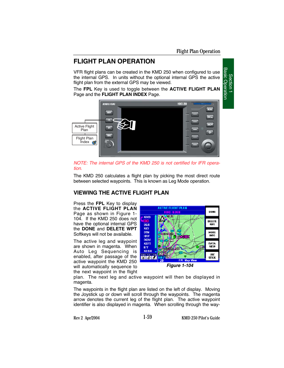 BendixKing KMD 250 User Manual | Page 78 / 274