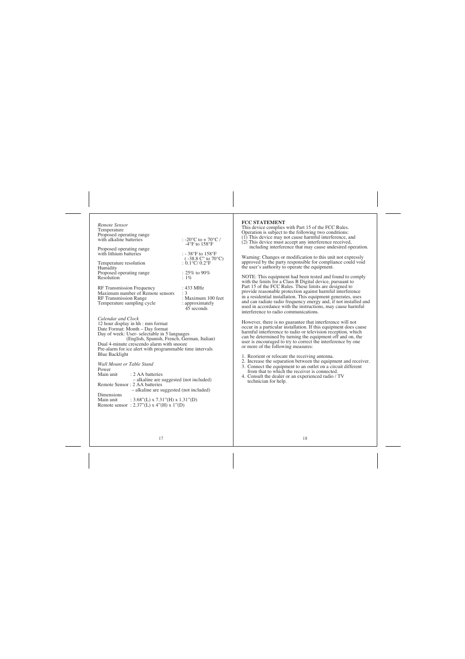 Honeywell TS33 User Manual | Page 10 / 11