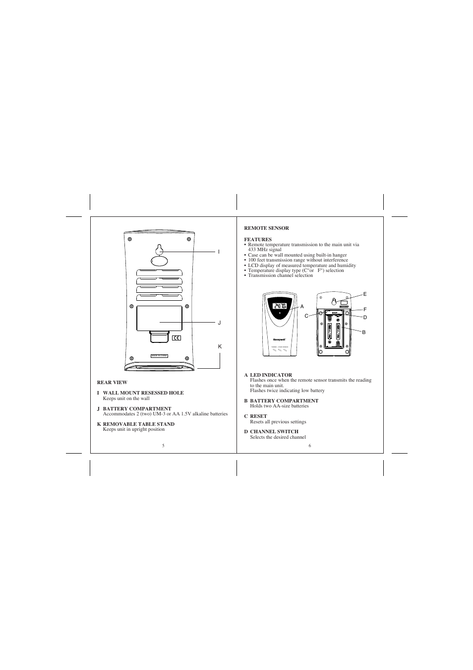 Honeywell TS33 User Manual | Page 4 / 11