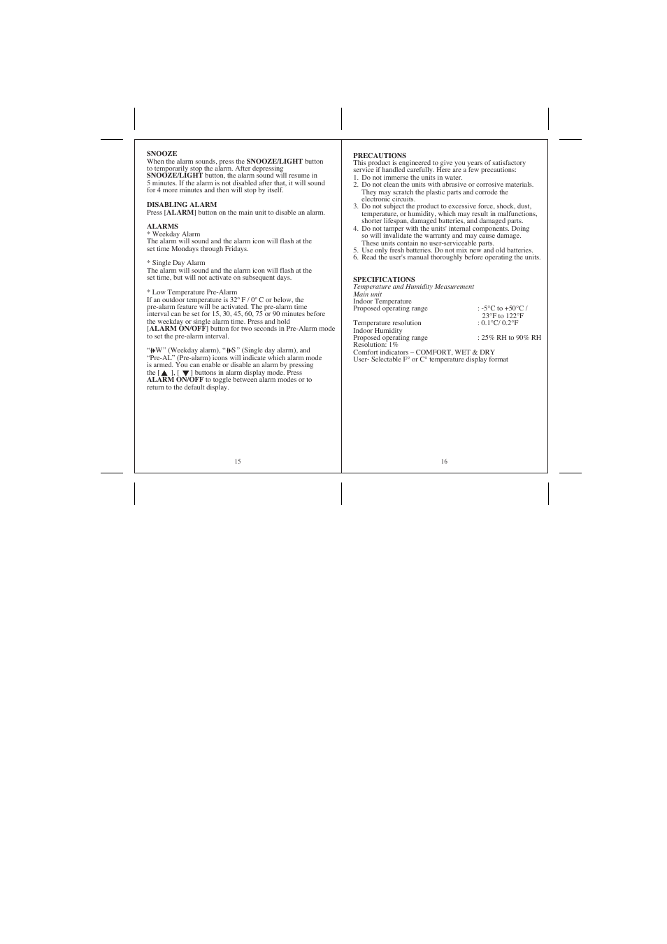 Honeywell TS33 User Manual | Page 9 / 11