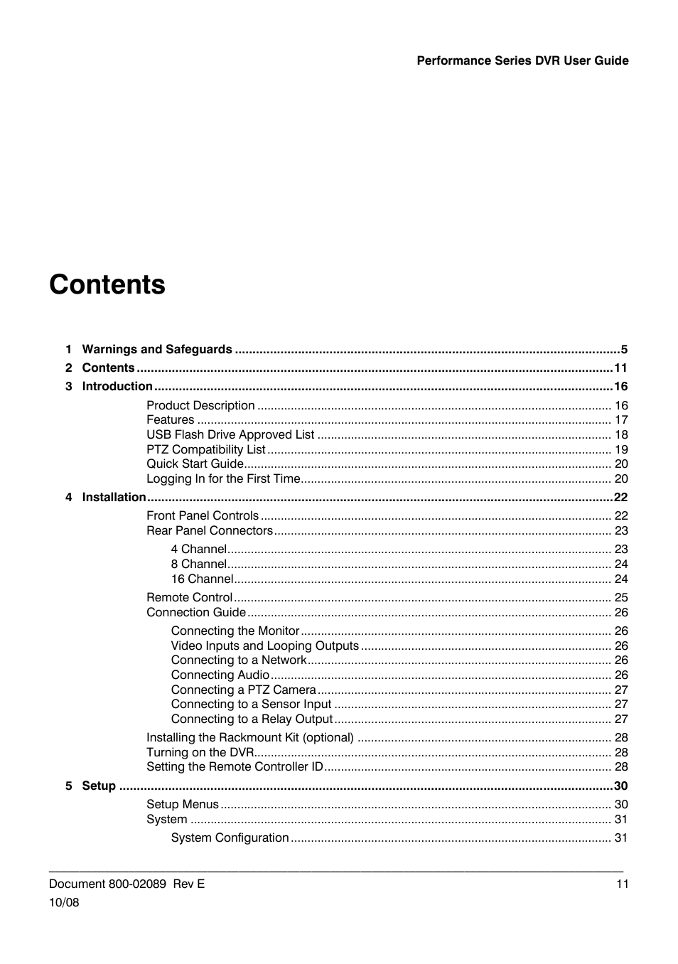 Honeywell HRDP DVR User Manual | Page 11 / 100