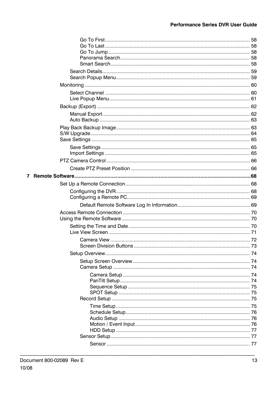 Honeywell HRDP DVR User Manual | Page 13 / 100