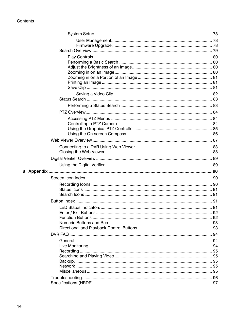 Honeywell HRDP DVR User Manual | Page 14 / 100