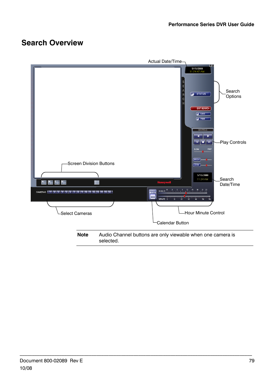 Search overview | Honeywell HRDP DVR User Manual | Page 79 / 100